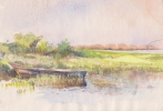 StoreGal/store/Watercolor/_thb_Landscape with boat.jpg